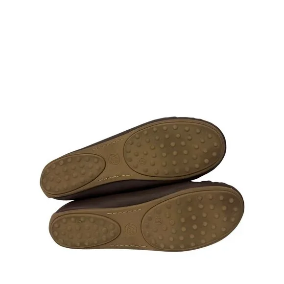 Lucky Brand Women's Shoes Moccasins LP-Astuddi Brown Heart Peace Clover Size 10 - Picture 8 of 9